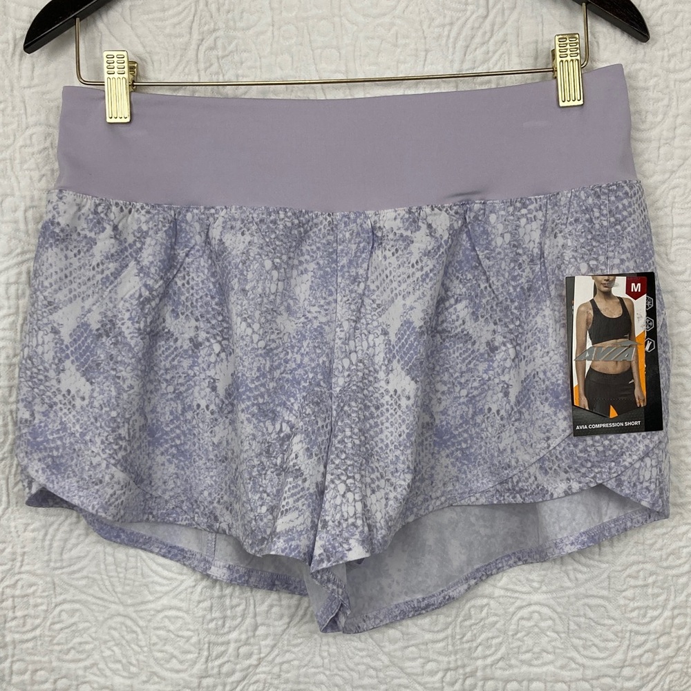 Avia Compression Shorts Lavender Horizon sz Medium NWT